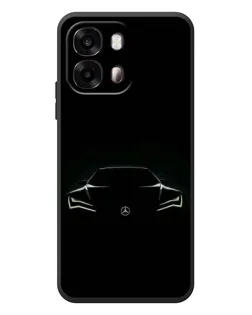 Чехол для OPPO A6s с картинкой «Mercedes — силуэт авто»