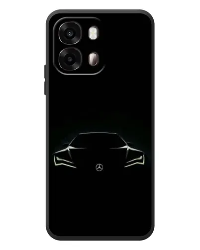 Чехол для OPPO A6s с картинкой «Mercedes — силуэт авто» Чехол для OPPO A6s с картинкой «Mercedes — силуэт авто»