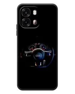 Чохол для OPPO A6s з картинкою «Салон Audi — кермо»
