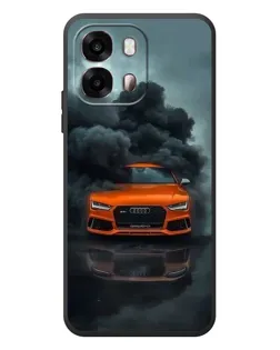 Чохол для OPPO A6s з картинкою «Audi у хмарах диму»