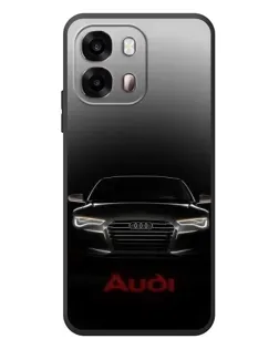 Чохол для OPPO A6s з картинкою «Audi — градієнтний контур»