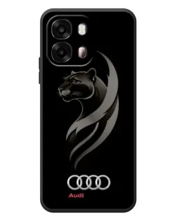 Чохол для OPPO A6s з картинкою «Графіка — пантера та Audi»