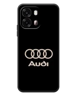 Чохол для OPPO A6s з картинкою «Audi — золотий логотип»