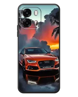 Чохол для OPPO A6s з картинкою «Audi — захід сонця»