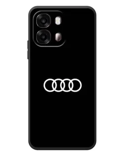 Чохол для OPPO A6s з картинкою «Audi White Logo»