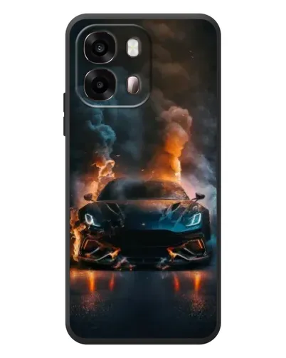 Чохол для OPPO A6s з картинкою «Lamborghini димна естетика»