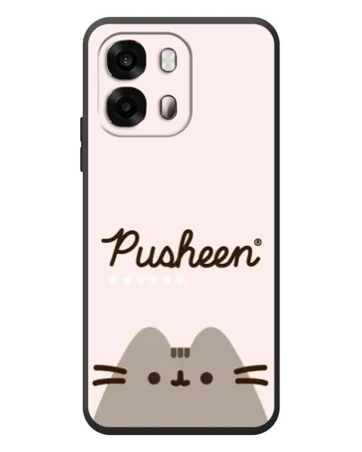 Чохол для OPPO A6s з картинкою «Pusheen логотип»