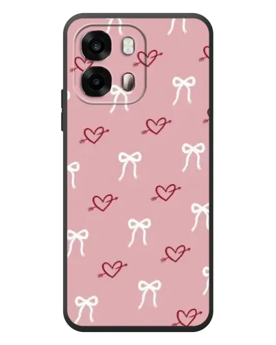 Чехол для OPPO A6s с картинкой «Сердца и банты» Чехол для OPPO A6s с картинкой «Сердца и банты»
