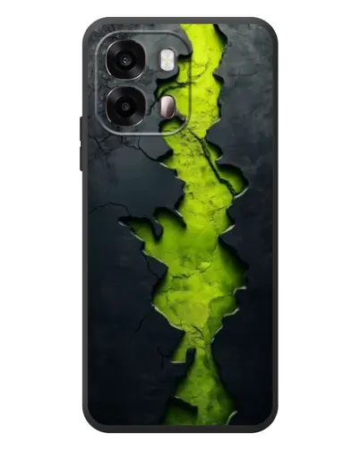 Чехол для OPPO A6s с картинкой «Салатовый разлом скалы» Чехол для OPPO A6s с картинкой «Салатовый разлом скалы»
