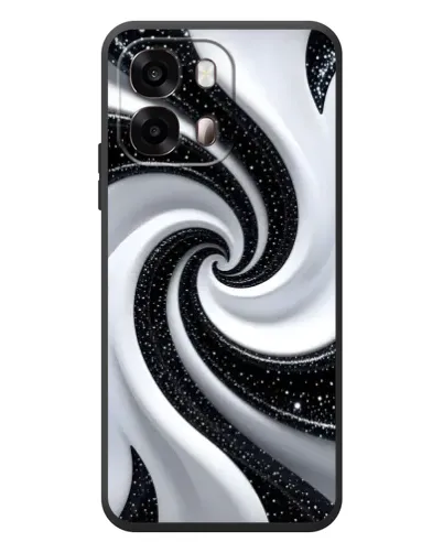 Чехол для OPPO A6s с картинкой «Черно-белая спираль» Чехол для OPPO A6s с картинкой «Черно-белая спираль»