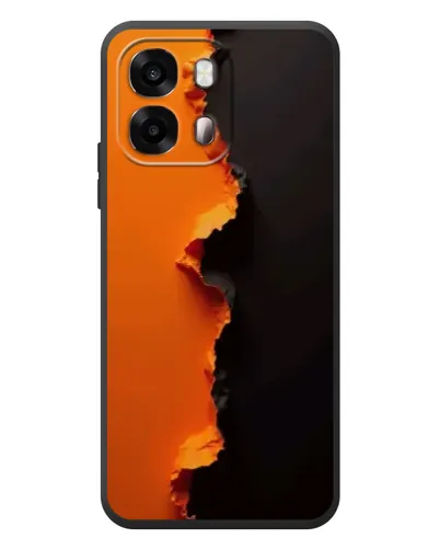 Чехол для OPPO A6s с картинкой «Оранжевый разлом» Чехол для OPPO A6s с картинкой «Оранжевый разлом»