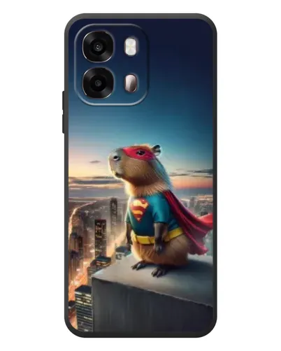 Чехол для OPPO A6s с картинкой «Капи-мен супергерой» Чехол для OPPO A6s с картинкой «Капи-мен супергерой»