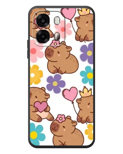 Чехол для OPPO A6s с картинкой «Цветочный паттерн капибар» Чехол для OPPO A6s с картинкой «Цветочный паттерн капибар»