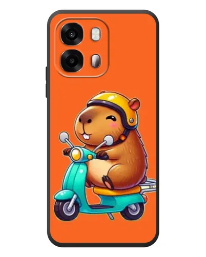 Чехол для OPPO A6s с картинкой «Капибара на скутере» Чехол для OPPO A6s с картинкой «Капибара на скутере»