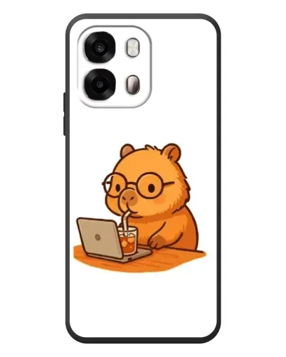 Чехол для OPPO A6s с картинкой «Капибара с ноутбуком» Чехол для OPPO A6s с картинкой «Капибара с ноутбуком»
