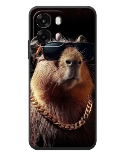 Чехол для OPPO A6s с картинкой «Капибара золотая цепь» Чехол для OPPO A6s с картинкой «Капибара золотая цепь»