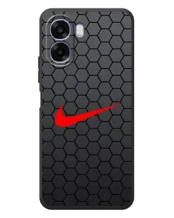 Чохол для OPPO A6x з картинкою «Nike — карбонова сітка»