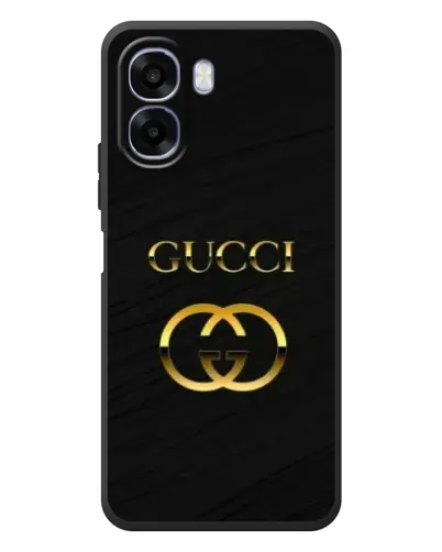 Чохол для OPPO A6x з картинкою «Золотий логотип Gucci»