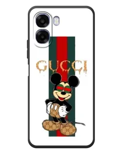 Чохол для OPPO A6x з картинкою «Міккі Маус Gucci — смуги»