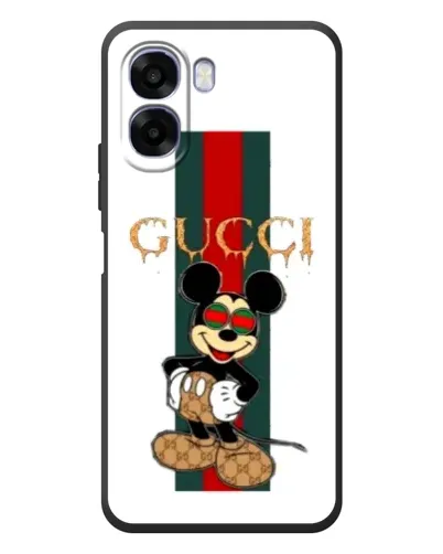 Чохол для OPPO A6x з картинкою «Міккі Маус Gucci — смуги»