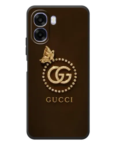 Чохол для OPPO A6x з картинкою «Gucci — золотий метелик»