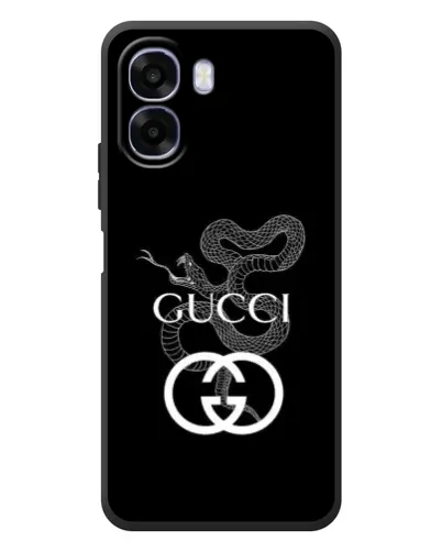 Чохол для OPPO A6x з картинкою «Gucci — срібна змія»