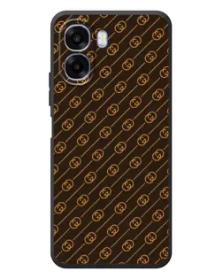 Чохол для OPPO A6x з картинкою «Gucci — золоті діагоналі»