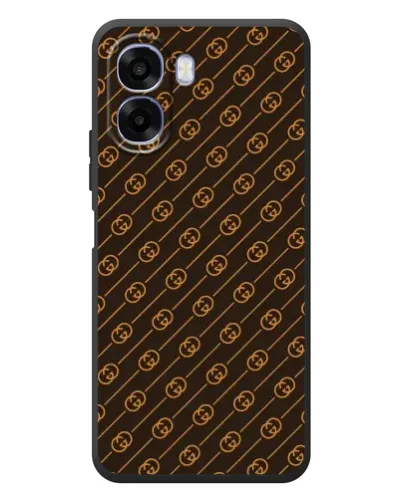 Чохол для OPPO A6x з картинкою «Gucci — золоті діагоналі»
