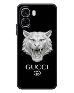 Чохол для OPPO A6x з картинкою «Gucci — срібний лев»
