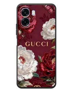 Чохол для OPPO A6x з картинкою «Gucci — бордові троянди»