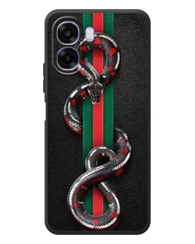 Чохол для OPPO A6x з картинкою «Gucci — змія на смузі» Чохол для OPPO A6x з картинкою «Gucci — змія на смузі»