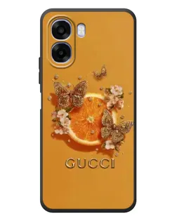 Чохол для OPPO A6x з картинкою «Gucci — золоті метелики»