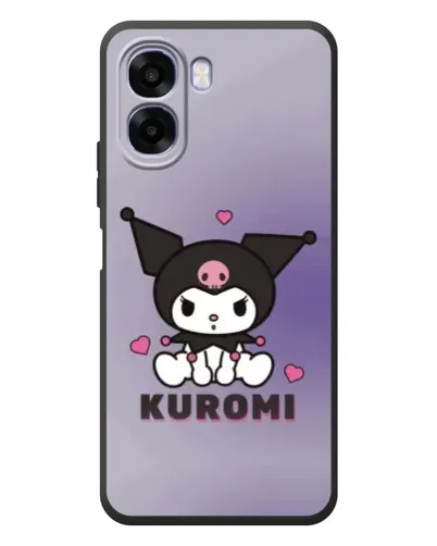 Чохол для OPPO A6x з картинкою «Kuromi — фіолетовий арт»