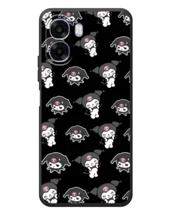Чохол для OPPO A6x з картинкою «Чорний паттерн Kuromi»