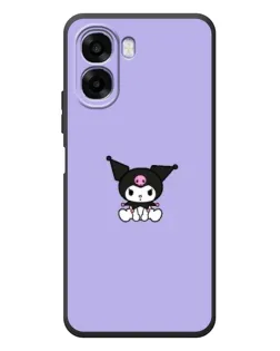 Чохол для OPPO A6x з картинкою «Kuromi — фіолетовий мінімалізм»