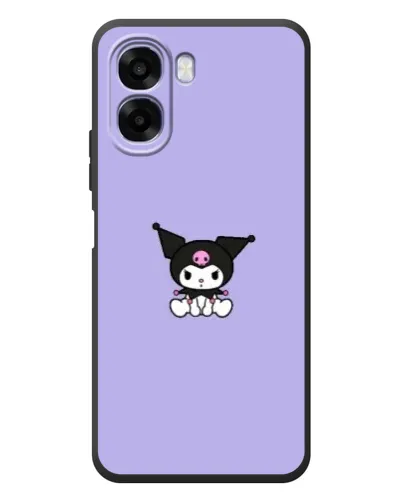 Чохол для OPPO A6x з картинкою «Kuromi — фіолетовий мінімалізм»