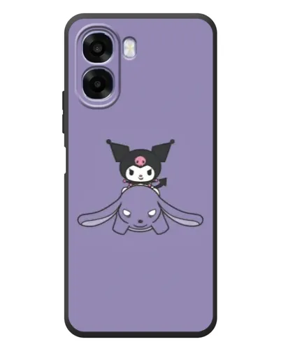Чохол для OPPO A6x з картинкою «Kuromi на ліловому фоні»