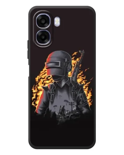 Чохол для OPPO A6x з картинкою «PUBG — вогняний силует» Чохол для OPPO A6x з картинкою «PUBG — вогняний силует»