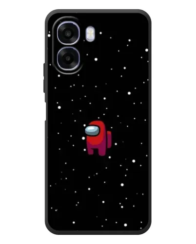 Чехол для OPPO A6x с картинкой «Красный Among Us»
