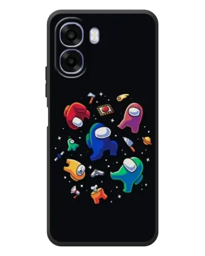 Чехол для OPPO A6x с картинкой «Among Us космос»