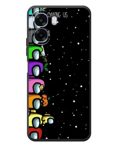 Чехол для OPPO A6x с картинкой «Команда Among Us»