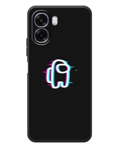 Чехол для OPPO A6x с картинкой «Among Us неон»
