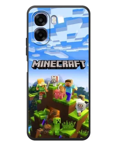 Чехол для OPPO A6x с картинкой «Minecraft классический мир»
