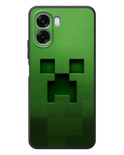 Чехол для OPPO A6x с картинкой «Крипер микро-дизайн»