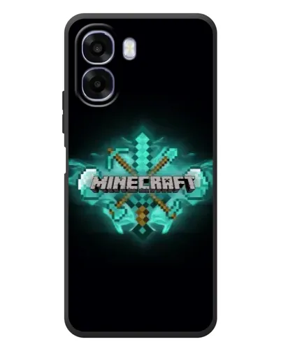 Чехол для OPPO A6x с картинкой «Minecraft Diamond лого»