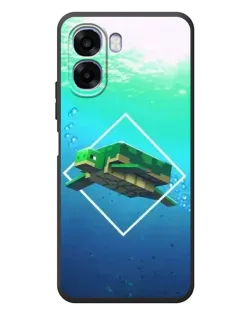 Чохол для OPPO A6x з картинкою «Черепаха Minecraft»