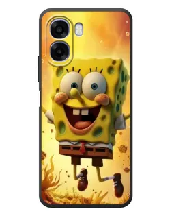 Чехол для OPPO A6x с картинкой «Губка Боб прыгает»