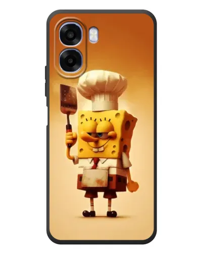 Чехол для OPPO A6x с картинкой «Губка Боб повар»