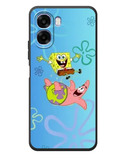 Чехол для OPPO A6x с картинкой «Спанч Боб и Патрик»