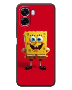 Чехол для OPPO A6x с картинкой «Спанч Боб на красном»